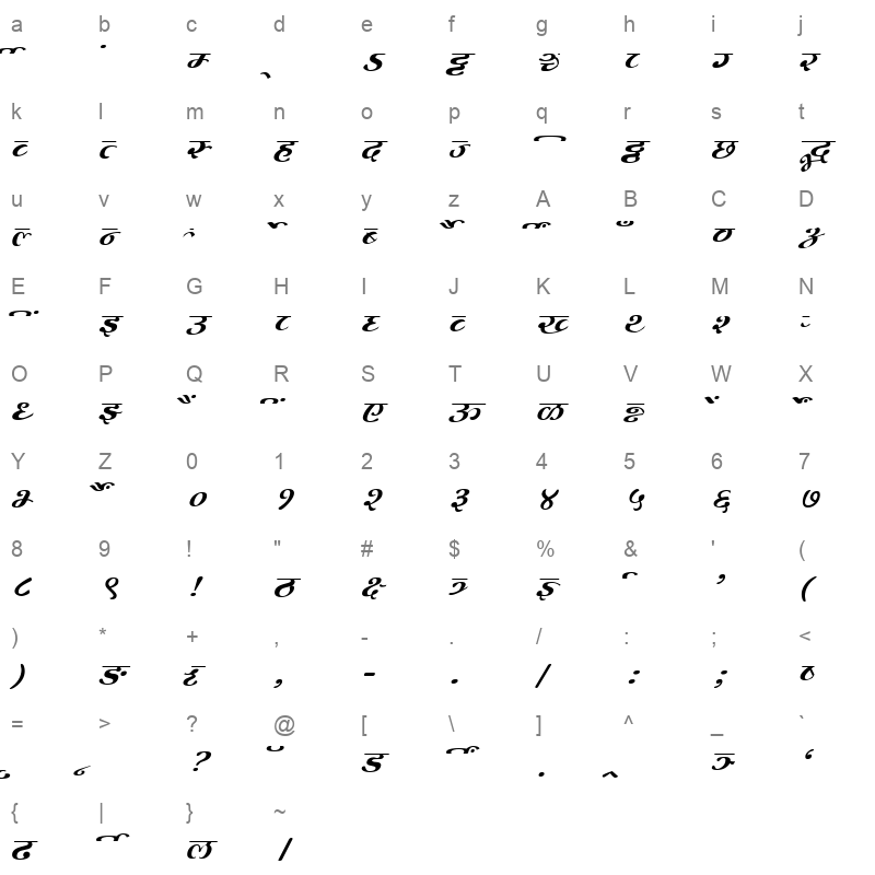 Millennium Mogara Normal Character Map