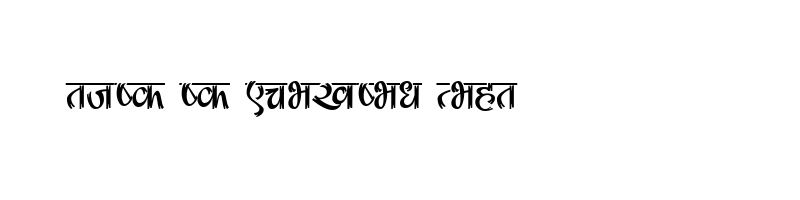 font preview of 0Surendra Normal