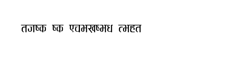 font preview of AayamicaGothica Regular