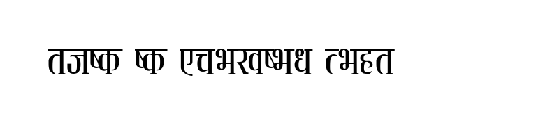 font preview of Chandrodaya Regular