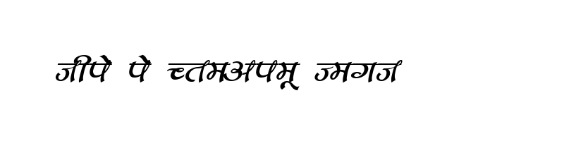 font preview of DevLys 170 Italic