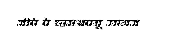font preview of DevLys 200 Italic