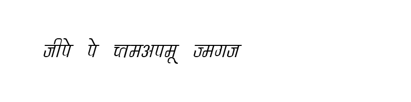 font preview of DevLys 340 Italic