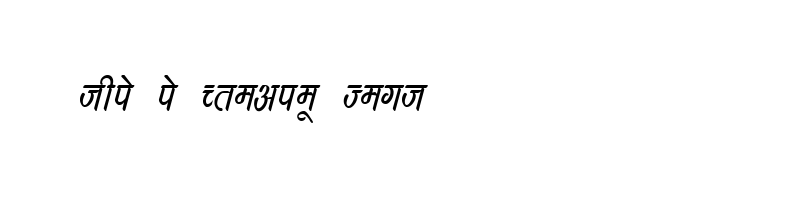 font preview of DevLys 390 Italic