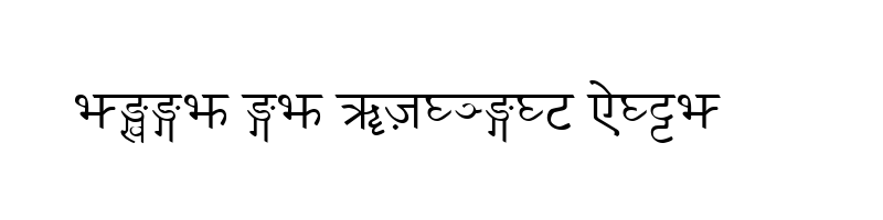 font preview of Gorkhali Nepali Regular