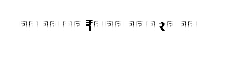 font preview of ITF Rupee Regular