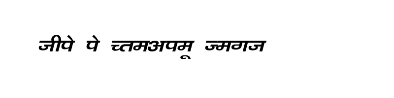 font preview of Kanika Italic