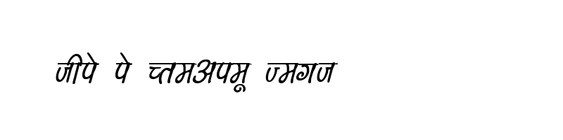 font preview of Kruti Dev 150 Bold Italic