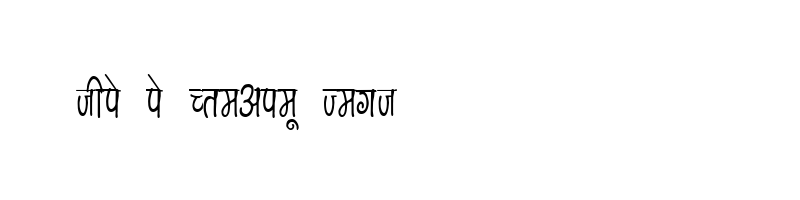font preview of Kruti Dev 150 Condensed Regular