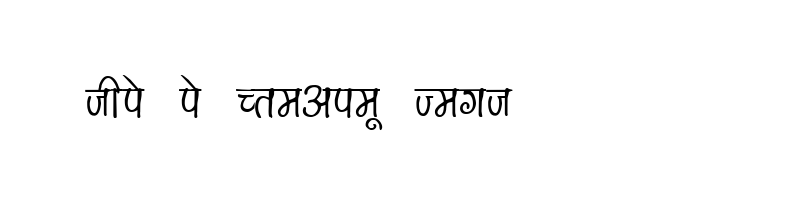 font preview of Kruti Dev 150 Regular