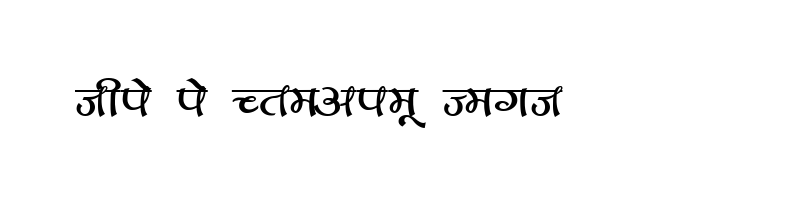 font preview of Kruti Dev 170 Regular