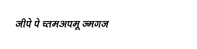 font preview of Kruti Dev 712 Normal