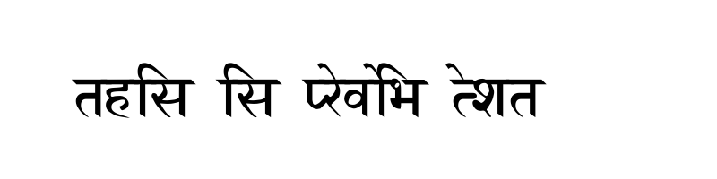font preview of Marathi Saras Normal