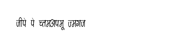 font preview of Maya Condensed Regular