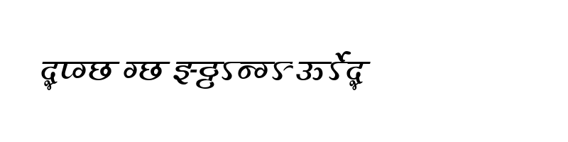 font preview of Millennium Aditya Normal