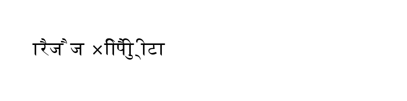 font preview of Naidunia Normal