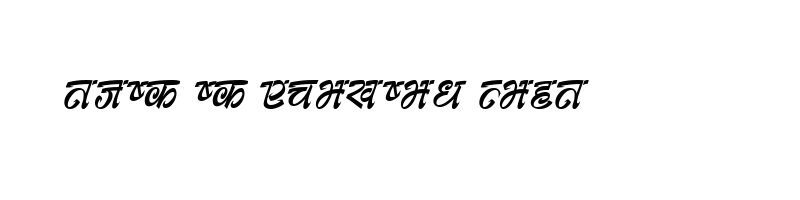 font preview of Noorisha Regular