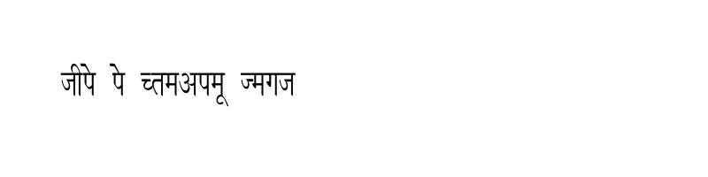 font preview of Richa Condensed Regular