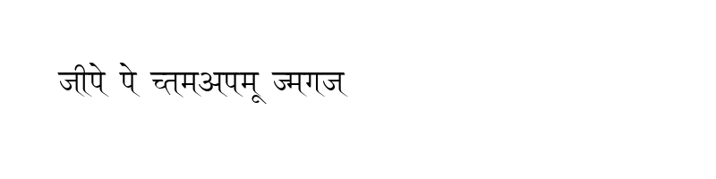 font preview of Ruchi Normal Regular
