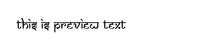font preview of Samarkan Normal