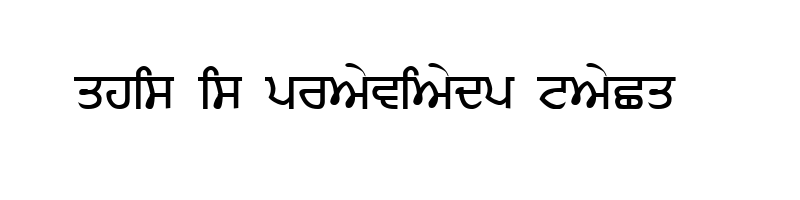 font preview of Sandhu01 Regular