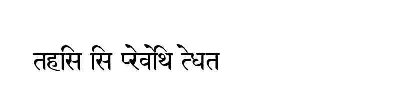 font preview of Sanskrit 98 Regular