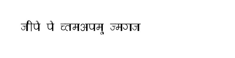 font preview of Varsha Thin Regular