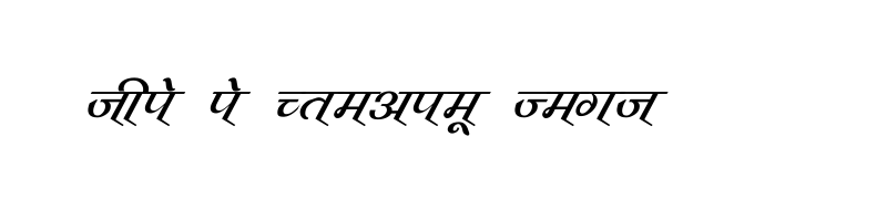 font preview of Vimal Italic