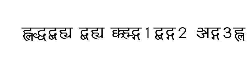 font preview of Yogeshweb Normal